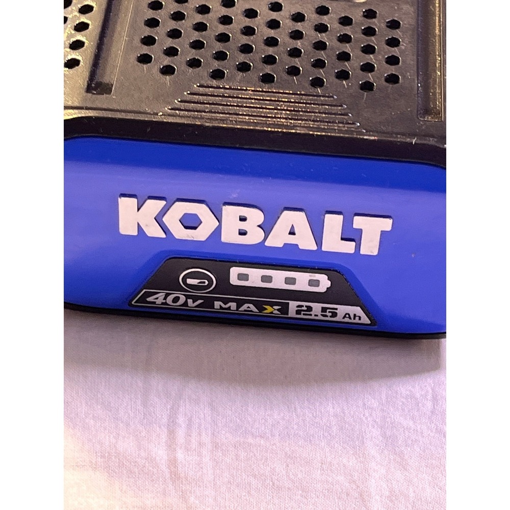 Kobalt Battery 40V Max 2.5 Ah Blue Pre-Owned KB 245-06 Lithium Ion Fuel Gauge
